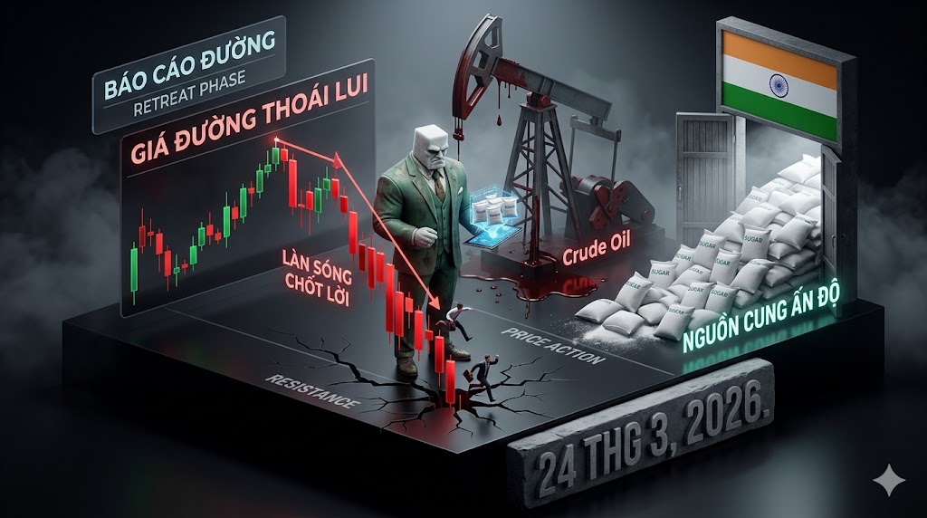 Giá đường thoái lui: Cú sập của thị trường dầu mỏ và sự trở lại của nguồn cung Ấn Độ kích hoạt làn sóng chốt lời